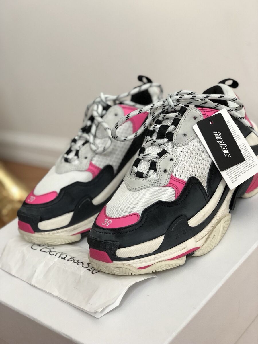 Balenciaga TRIPLE S Women’s Sneaker in Pink/Black size 42