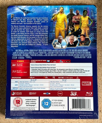 Guardians of the Galaxy 3D Blu-ray Steelbook - Zavvi Exclusive Brand New Sealed - Picture 2 of 3