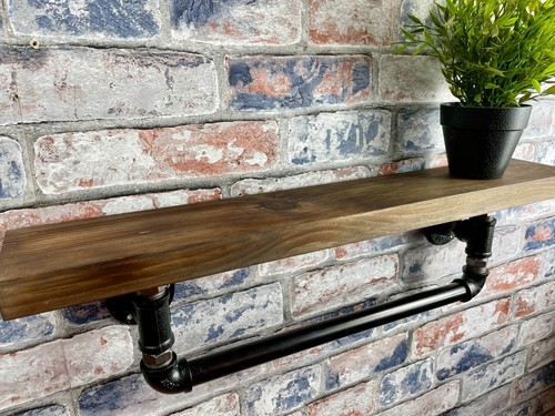Industrial Style Pipework Towel Rail With Shelf | Loft Living | Industrial - Picture 11 of 13