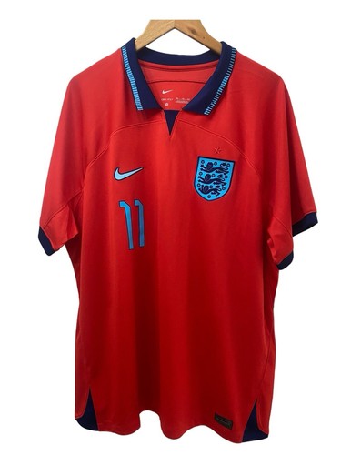 100% Authentic Nike Code DN0685-600 England 22/23 Away Shirt. #11 Rashford