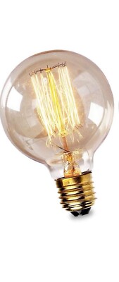 4x 40W Antique Vintage Gold G80 Dimmable Globe Light Bulb Edison Screw E27