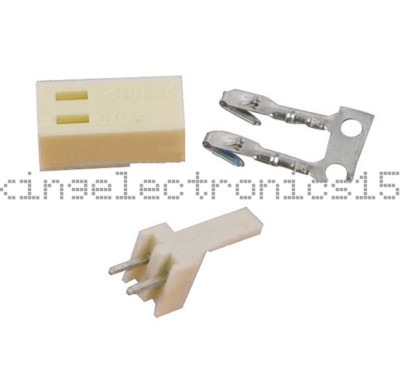 100PCS KF2510-2P 2.54mm Pin Header + Terminal + Housing Connector Kit KF2510 2P