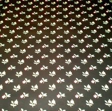 Retro Bright Pink & Orange Flowers on Black Wallpaper by Seabrook 854PW1214