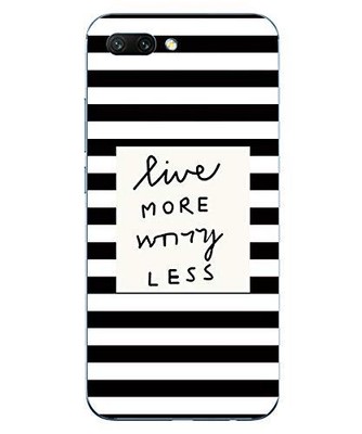 Coque Gel TPU Souple Pour Huawei Honor 8X - Anti-choc, Rayures Noires, Neuve