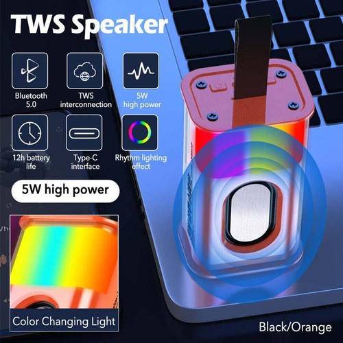 Transparenter Mecha Mini Wireless Bluetooth 5.0 Lautsprecher Bass Micro Tragbarer Speaker - Bild 7 von 16