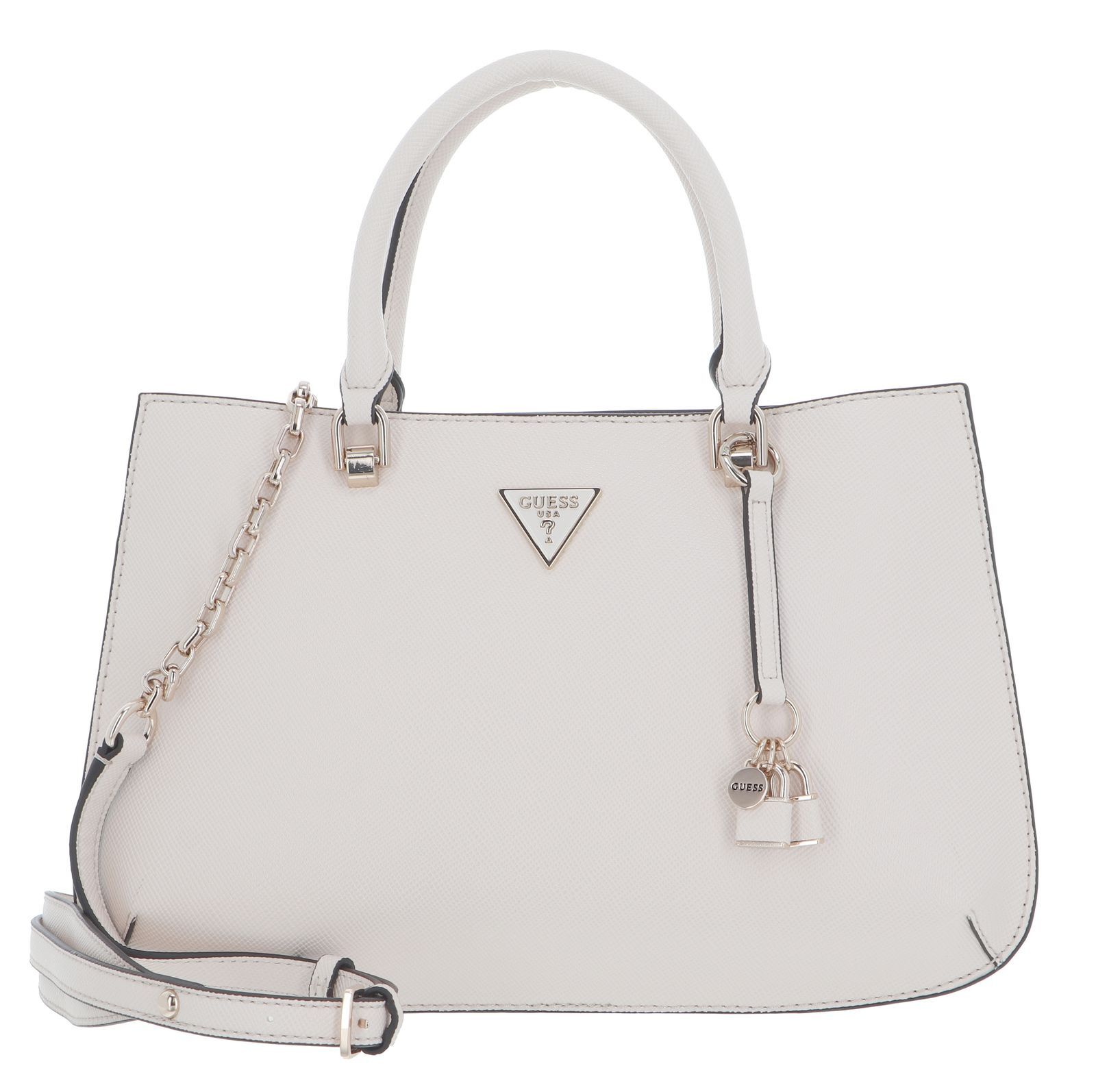 GUESS handbag Ilia Luxury Satchel Stone