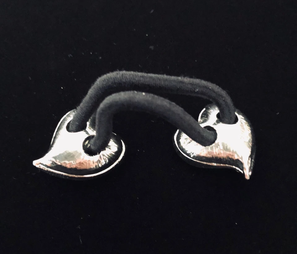 Yellow Crystal Heart Ponytail Holder - Prom Bridal Formal Hair Ponio Headpiece - Image 2 of 2