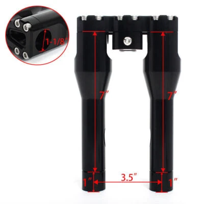 7 "8" Barre de préhension 1 1 / 8 "bar pour Harley Dyna FXDB Low Rider FXDL FXD - Photo 1/4