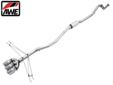 AWE Track Edition Cat-Back Exhaust w/ Chrome Tips For 2017-2020 Honda Civic Si