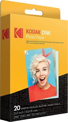 Kodak 2'' x 3 Premium Zink Fotopapier 20 Blatt Kodak Smile- und Step-Kameras