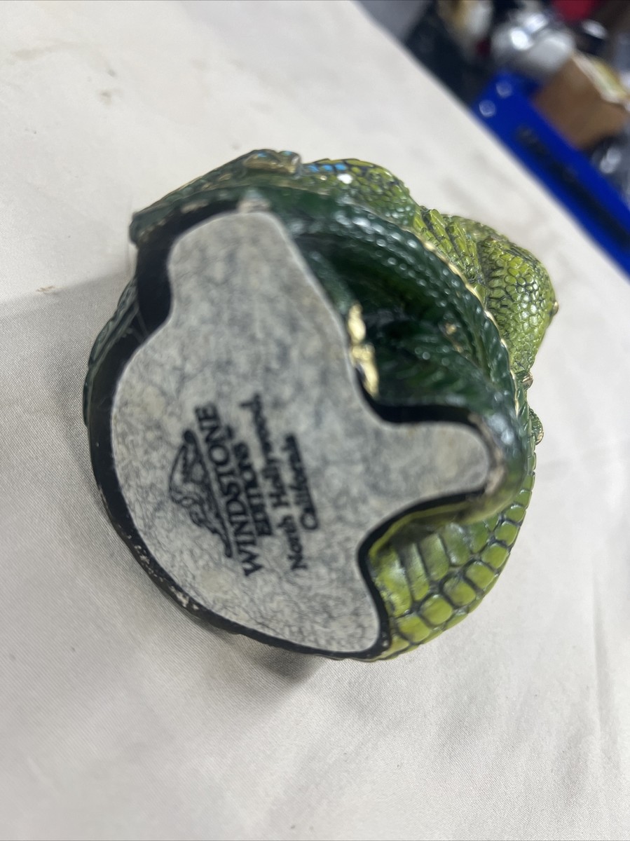 Windstone Editions Green 1988 Young Youth Dragon Pena 5.75
