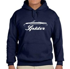 1990-93 Alfa Romero Spider Sports Car Outline Design Hoodie Sweatshirt NEW