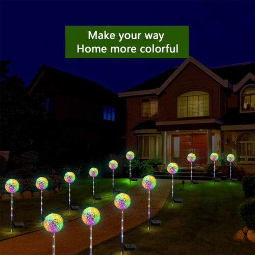 4 STK Solarlampen Außen Garten Solarleuchten Löwenzahn LED Solar Blumen Lampe - Bild 6 von 15