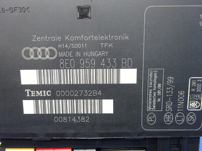 Boîtier Confort Gestion De Porte Audi A4 III (B7) - Référence 4F0959795 - Occasion