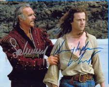 SEAN CONNERY CHRISTOPHER LAMBERT REPRINT PHOTO 8X10 AUTOGRAPHED HIGHLANDER GIFT
