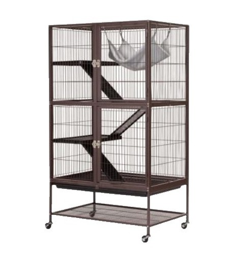 YINTATECH 52-inch Metal Ferret Chinchilla Rat Cage Small Animal Cage With Rolling Stand Indoor Outdoor For Squirrel Guinea Pig Bunny Cat Sugar Glider Rabbit