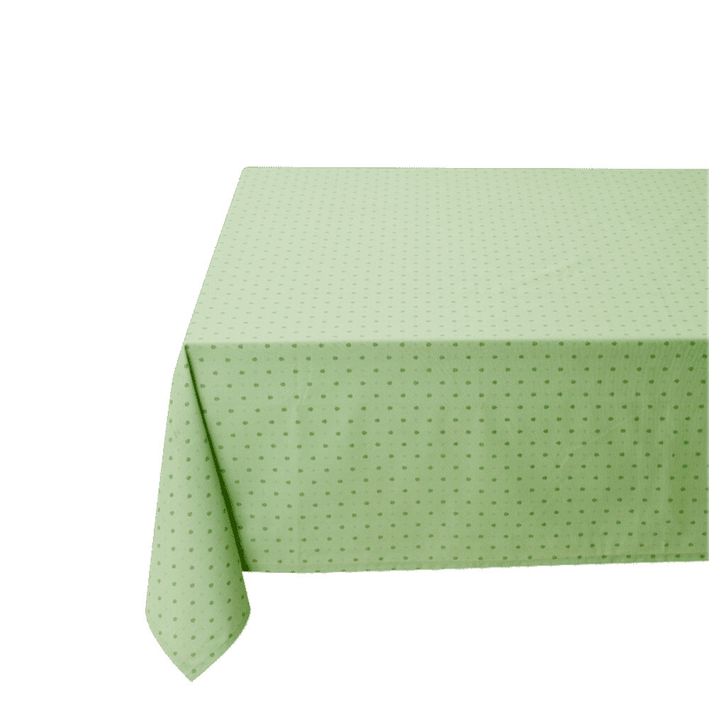 Nappe verte plastifiée antitache 250x150 cm finie la corvée de machine