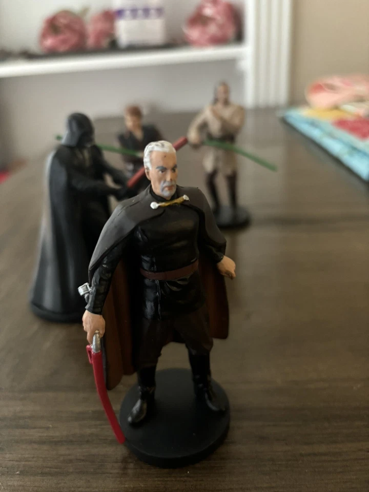 5 Disney Star Wars The Force Awakens PVC Figure LOT Leia On Base Cake Topper - Изображение 4 из 4