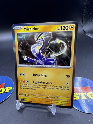 miraidon pokemon card holo Miraidon ex Holo RR 071/190 SV4a Shiny Treasure ex Japanese Pokemon Card  Japanese Pokemon Card [USED] main image 1