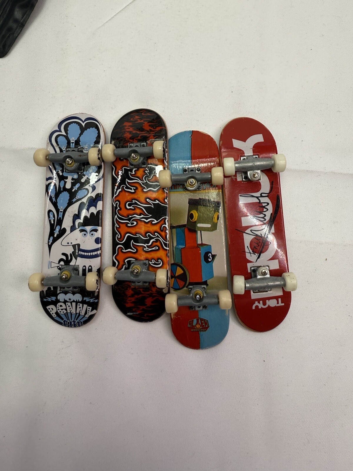 Vntg Tech Deck Locker + 4 Boards Tom Penny Flip Fingerboard 