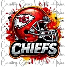 Sublimation Transfer Chiefs Football Ready To Press Heat Transfer
