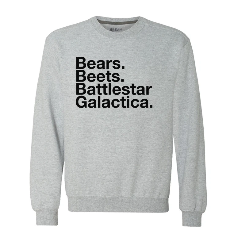 Bears Beets Battlestar Galactica Sweater Premium Cotton Office Co Worker Dwight