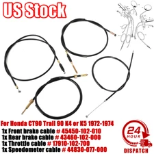 Brake Cable Throttle Speedometer Cable Set For Honda CT90 Trail 90 K4 K5 1972-74