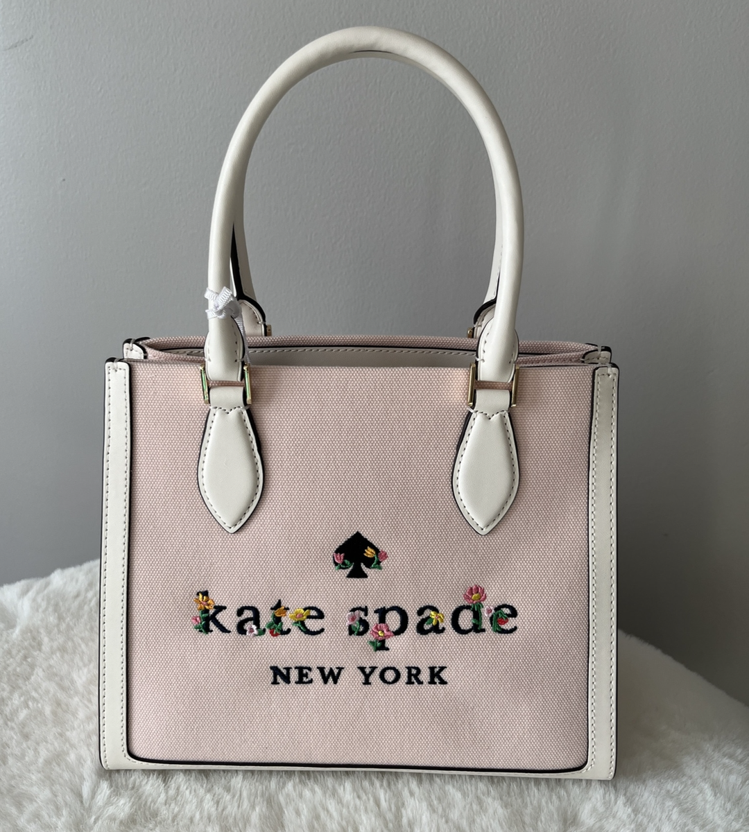 Kate Spade Garden Logo ELLIE Small Embroidered Canvas Tote