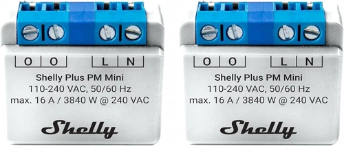 Shelly Plus PM Mini WLAN + Bluetooth Unterputz-Energiemessgerät 2St.