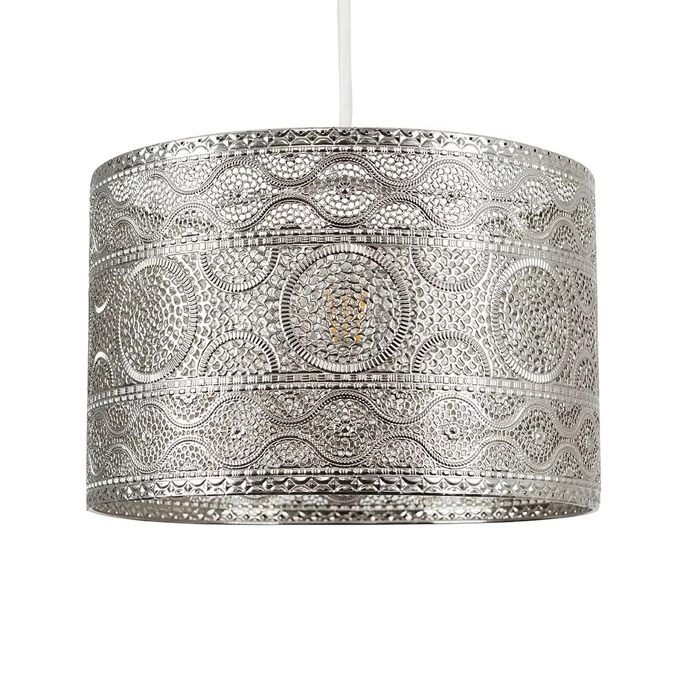 White moroccan light on sale shade