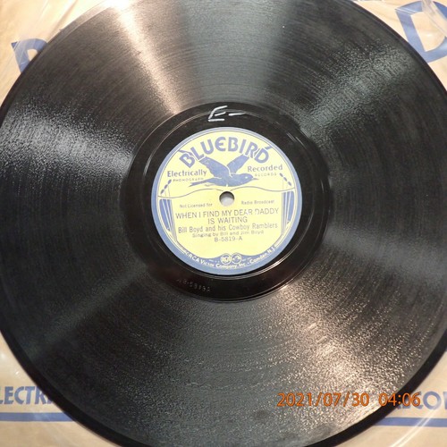 78 Bill Boyd Cowboy Ramblers Bluebird B-5819 Broken Man Dear Daddy Is Waiting - Picture 2 of 3
