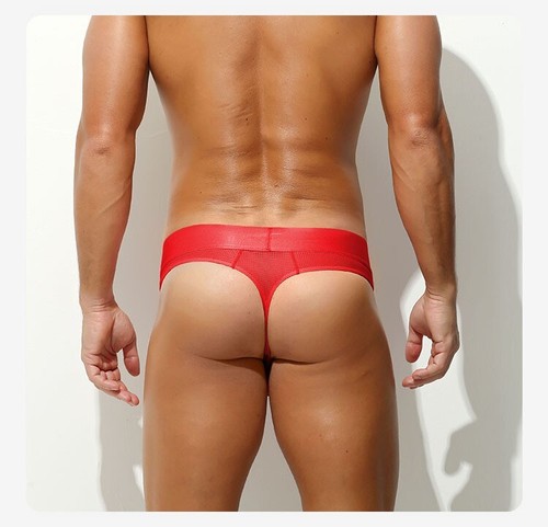 Atmungsaktiv Herren Netz Beutel Tanga String T-Back Sexy Hipster Bikini Unterwäsche - Bild 7 von 14