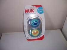 Nuk orthodontic pacifier 6-18 months size whale and fish soothes and calms