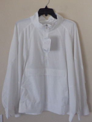 Athleta Boundless Popover Jacket White Size 2X  New With Tags