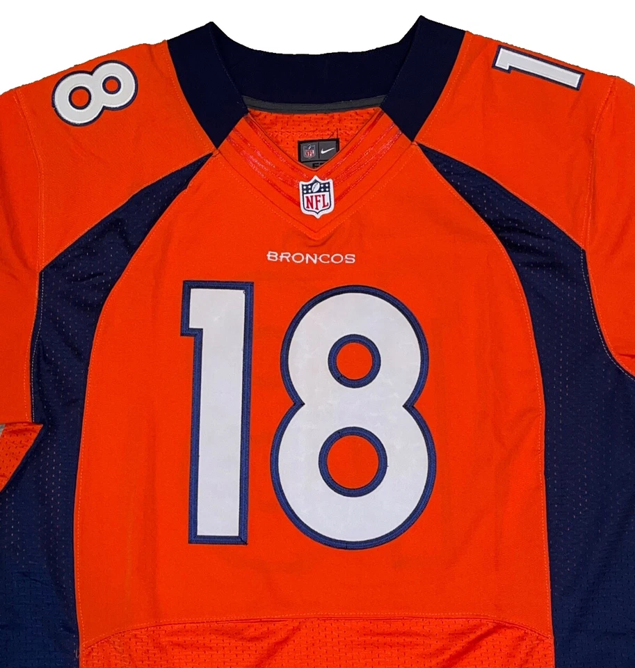 Camiseta deportiva para hombre Denver Broncos Peyton Manning Nike Elite 52 2XL NUEVA CON ETIQUETAS Deadstock Foto 4 de 4
