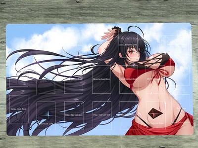 Playmat Summon Sorceress Anime Girl CCG TCG Mat Trading Card Game Mat Yu-Gi-Oh