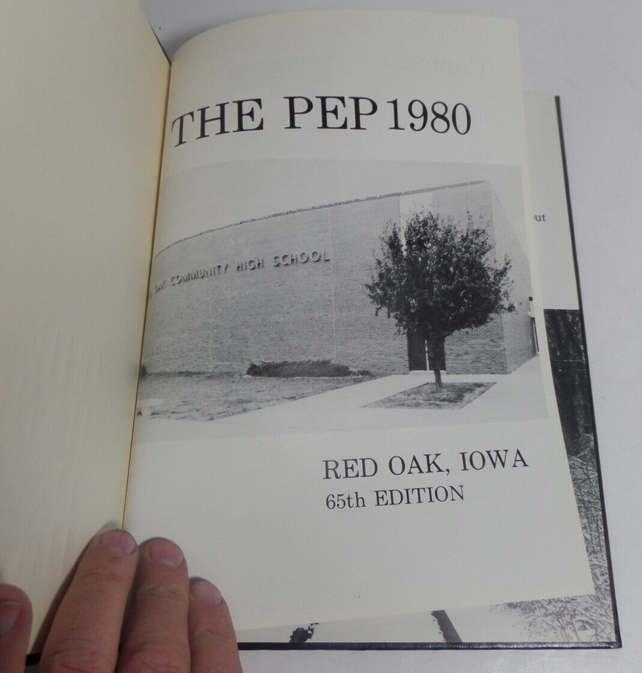 Red Oak Iowa high school yearbook 1980 eBay