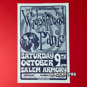 WIDESPREAD PANIC 1999 Original 11x17 Concert Promo Street Poster. Salem Oregon.