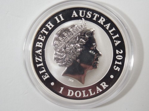 2015 P25 Australia $1 Kookaburra 1 Oz . 999 Fine Silver Coin ~ Goat Privy - Picture 13 of 20
