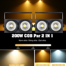 2x 200W COB LED 2in1 par DMX audience cieco luce palco studio faretto teatro