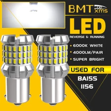 2X 1156 7506 P21W LED Reverse Backup Light White 6000K Canbus For BMW Audi MB VW