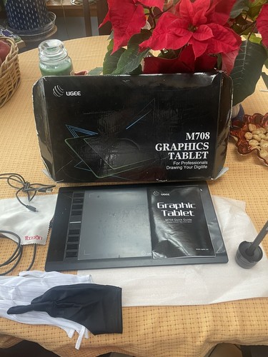 Ugee M708 Graphic Drawing Tablet, 10x6 in - Black (FBA_UG-M708-US) - Picture 2 of 4