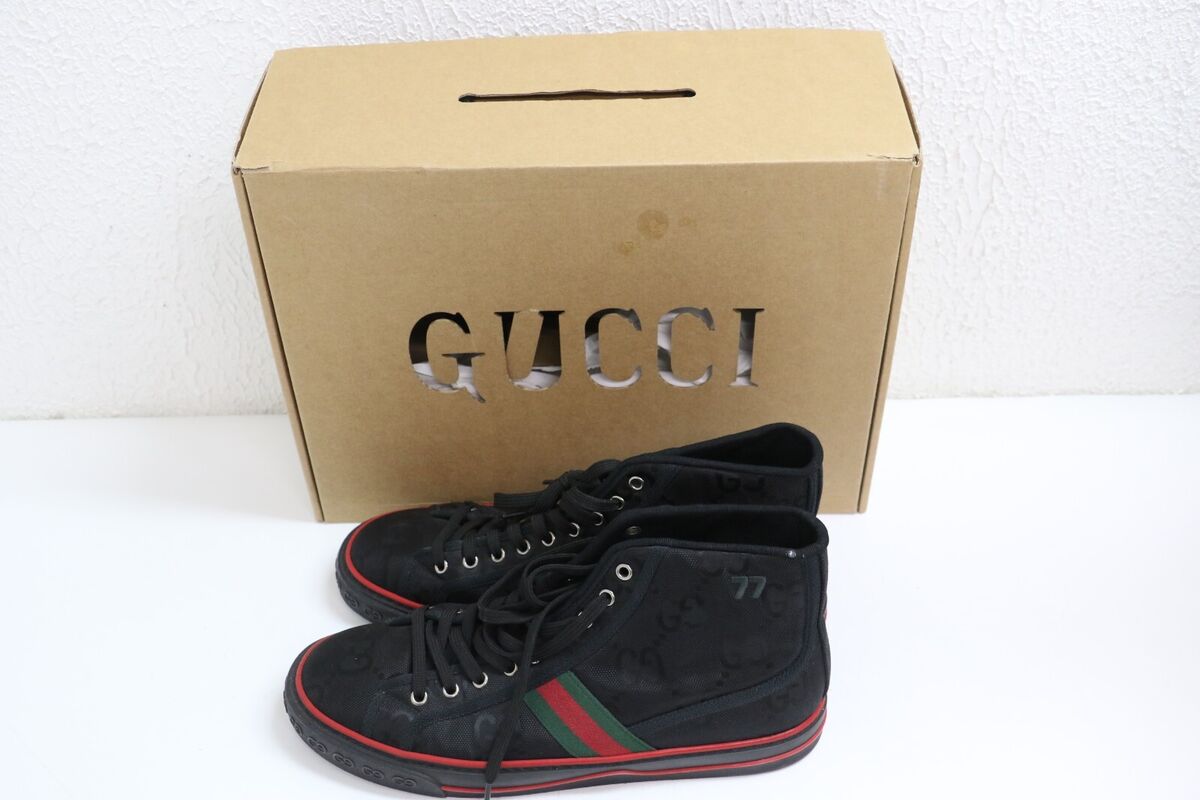Gucci Off The Grid Black Tennis 1977 High Top Men's Size G Gucci Off The Grid Black Tennis 1977 High Top Men's Size G