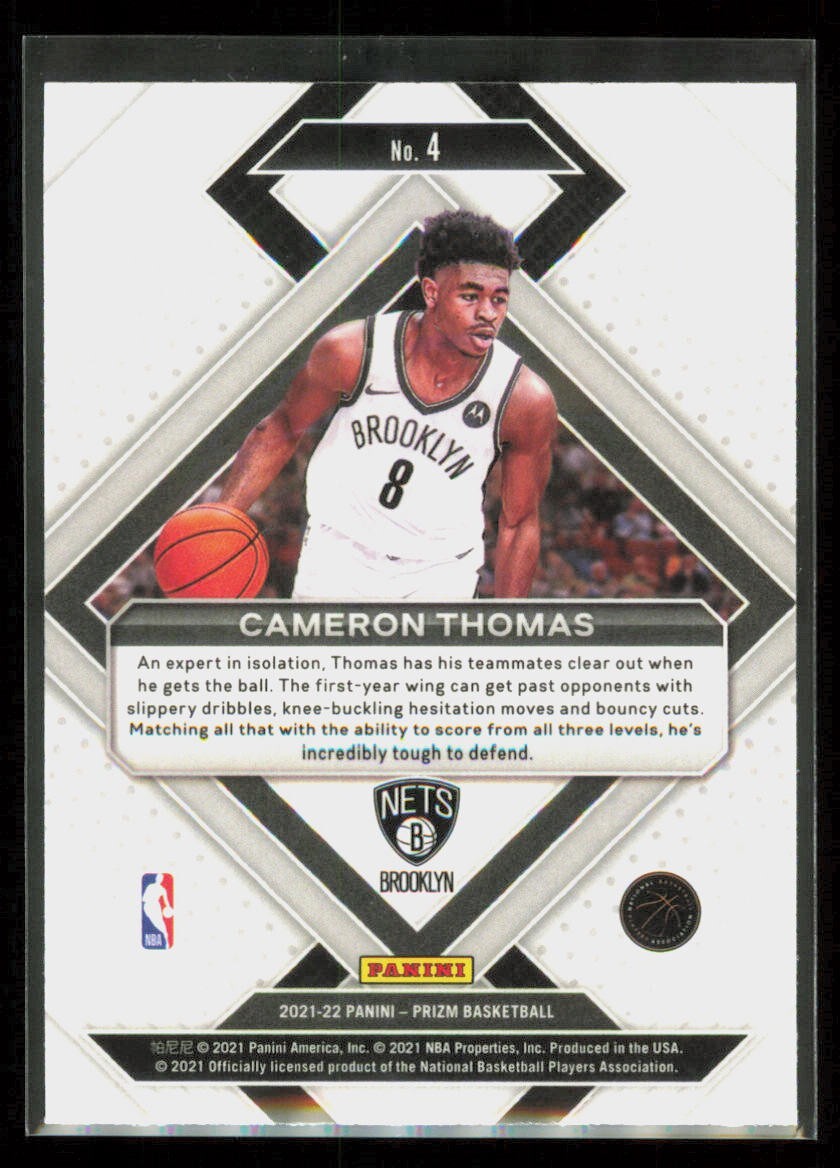 PSA10 Cameron Thomas Prizm ルーキーカード NBA PSA10 Cameron Thomas Prizm ルーキーカード NBA