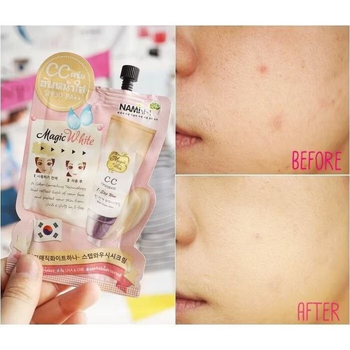 6 Sachets X 7 g Nami Magic White 1-Step Wow CC Cream Brightening SPF 30 PA++ - Picture 2 of 9