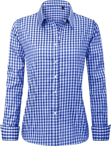 Women Dress Shirts Long Sleeve Button Down Shirts Wrinkle-Free Solid Work Blouse - Picture 21 of 40