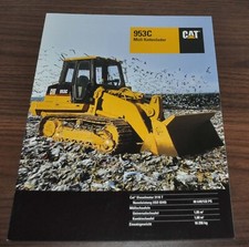 Caterpillar 953C Mull-Kettenlader Track Loader Specification Brochure Prospekt D
