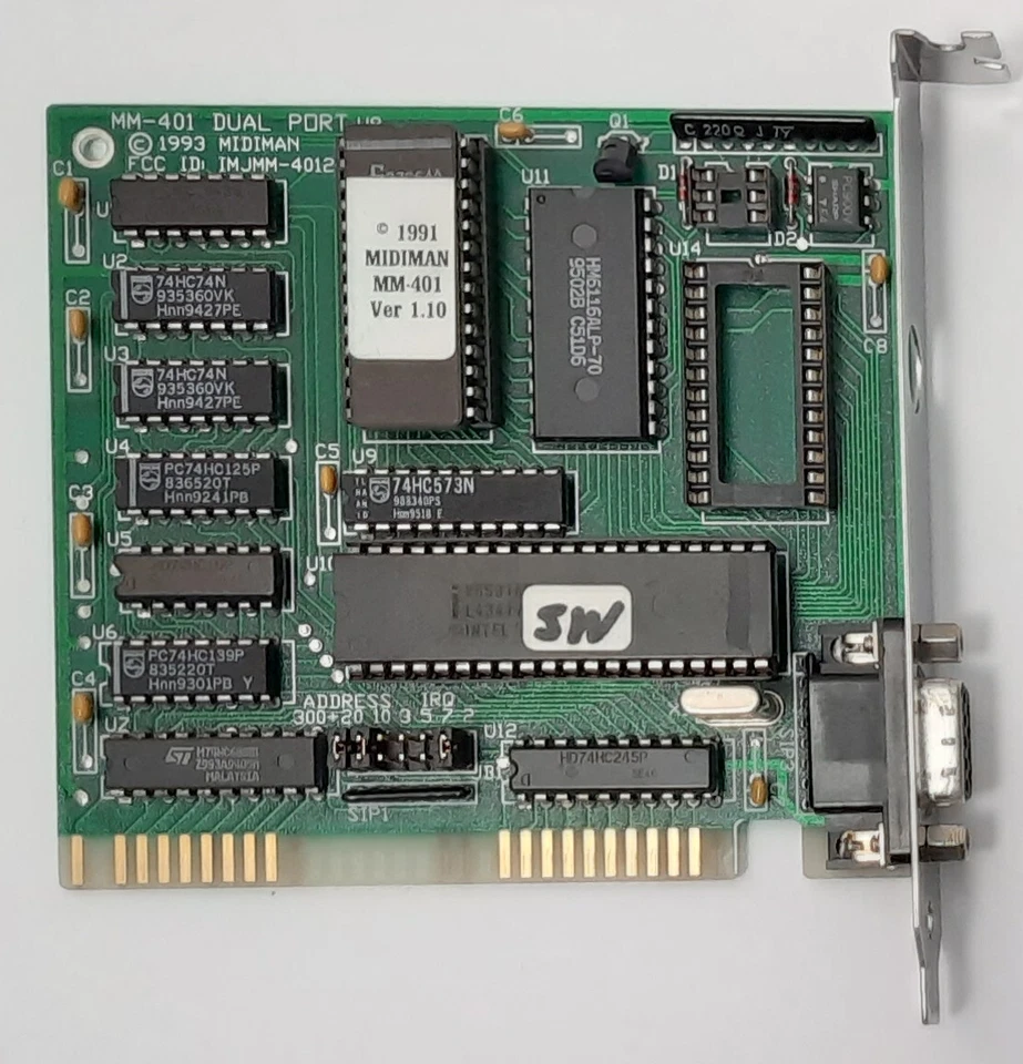 Midiman MM-401 MPU-401 8-bit ISA Midi-Interface (1995, retro, boxed, OVP) - Bild 2 von 4