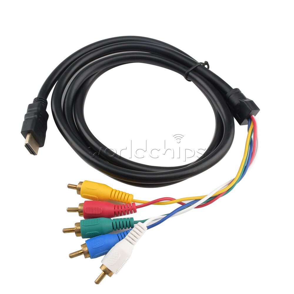Audio Video Converter AV Adapter RGB Component Cable 1080P HDMI