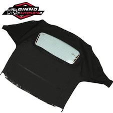 For Mazda Miata 1990-05 Convertible Soft Top Plastic Window Rain Rail Black